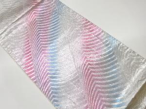 幾何学模様織出し袋帯